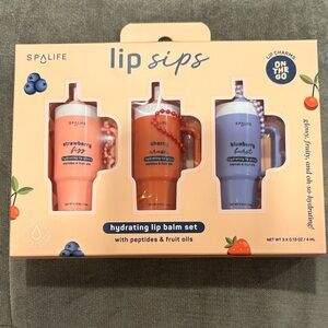 SpaLife Lip Sips Hydrating Lip Balm Set - Lip Sips - Lip Charms On The Go